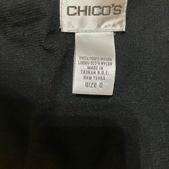 Chico's Brown and Tan V-Neck Wrap Blouse (Size 0) - Picture 3 of 11